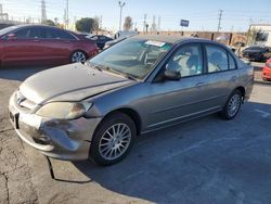 Honda Civic salvage cars for sale: 2005 Honda Civic LX