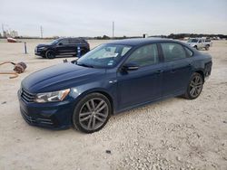 Salvage cars for sale at New Braunfels, TX auction: 2018 Volkswagen Passat S