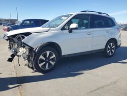 Salvage cars for sale at Grand Prairie, TX auction: 2018 Subaru Forester 2.5I Limited