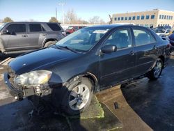 Salvage cars for sale from Copart Littleton, CO: 2005 Toyota Corolla CE