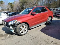 Vehiculos salvage en venta de Copart Austell, GA: 2016 Mercedes-Benz GLE 350