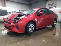 Salvage cars for sale from Copart Elgin, IL: 2018 Toyota Prius