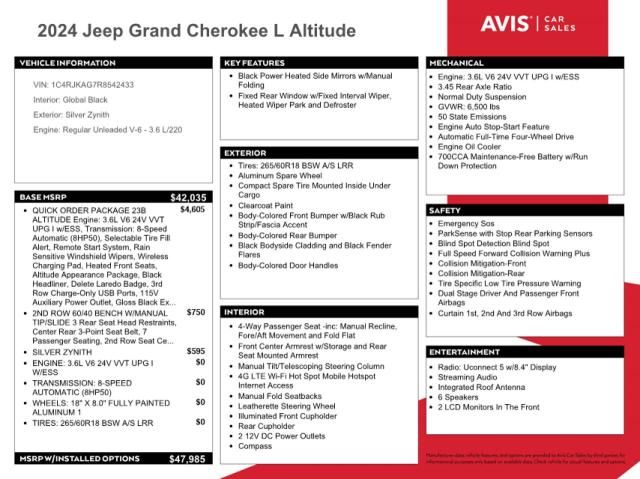 2024 Jeep Grand Cherokee L Laredo