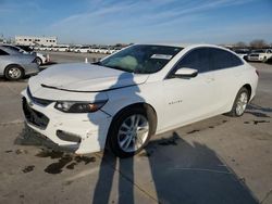 Chevrolet salvage cars for sale: 2018 Chevrolet Malibu LT