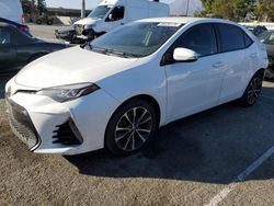 Salvage cars for sale from Copart Rancho Cucamonga, CA: 2017 Toyota Corolla L