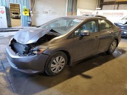 Salvage cars for sale at Eldridge, IA auction: 2012 Honda Civic LX