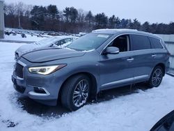 Salvage cars for sale at Exeter, RI auction: 2016 Infiniti QX60