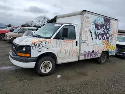 Salvage trucks for sale at San Martin, CA auction: 2007 GMC Savana Cutaway G3500