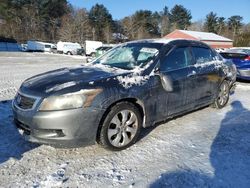 Salvage cars for sale at Mendon, MA auction: 2008 Honda Accord EXL