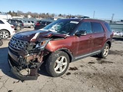 Salvage cars for sale at Pennsburg, PA auction: 2016 Ford Explorer XLT