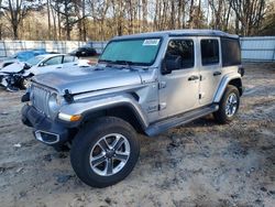 Jeep Wrangler salvage cars for sale: 2019 Jeep Wrangler Unlimited Sahara