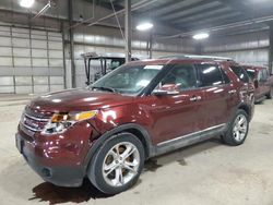 Salvage cars for sale at Des Moines, IA auction: 2015 Ford Explorer Limited