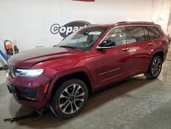 Salvage cars for sale from Copart Greenwood, NE: 2021 Jeep Grand Cherokee L Overland