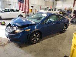 Salvage cars for sale at Mcfarland, WI auction: 2015 Honda Civic EX