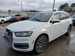 Audi q7 Premium Plus salvage cars for sale: 2018 Audi Q7 Premium Plus