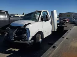 Salvage trucks for sale at Bakersfield, CA auction: 2022 GMC Savana Cutaway G3500