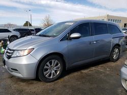 Salvage cars for sale at Littleton, CO auction: 2016 Honda Odyssey EXL