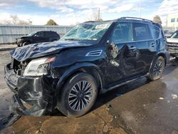 Salvage cars for sale at Littleton, CO auction: 2021 Nissan Armada SL