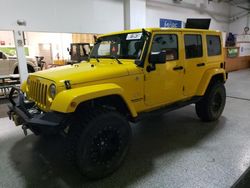 Salvage cars for sale at Anchorage, AK auction: 2015 Jeep Wrangler Unlimited Sahara