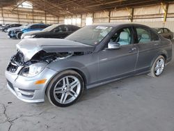 Carros salvage a la venta en subasta: 2013 Mercedes-Benz C 350