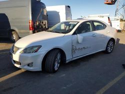 Salvage cars for sale at Hayward, CA auction: 2010 Lexus IS 250