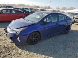 Salvage cars for sale at Sacramento, CA auction: 2016 Toyota Prius