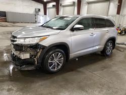 Salvage cars for sale at Avon, MN auction: 2017 Toyota Highlander SE