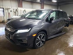 Salvage cars for sale at Elgin, IL auction: 2019 Honda Odyssey Elite