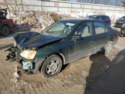 Vehiculos salvage en venta de Copart Davison, MI: 2002 Honda Civic LX