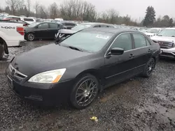 Salvage cars for sale at Portland, OR auction: 2007 Honda Accord EX