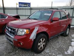 Salvage Cars with No Bids Yet For Sale at auction: 2011 Ford Escape Limited