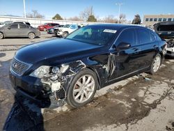 Salvage cars for sale at Littleton, CO auction: 2008 Lexus LS 460