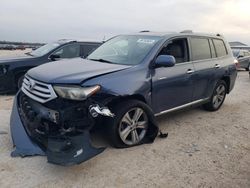 Salvage cars for sale at San Antonio, TX auction: 2012 Toyota Highlander Limited