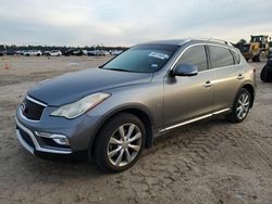 Salvage cars for sale at Houston, TX auction: 2017 Infiniti QX50