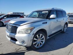 Salvage cars for sale at Grand Prairie, TX auction: 2013 Infiniti QX56