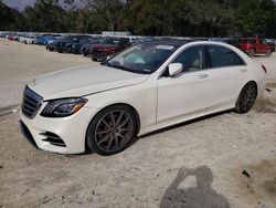 Salvage cars for sale at Ocala, FL auction: 2020 Mercedes-Benz S 560