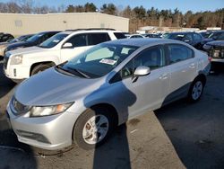 Salvage cars for sale at Exeter, RI auction: 2013 Honda Civic LX