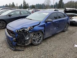 Salvage cars for sale from Copart Graham, WA: 2021 KIA Forte GT Line