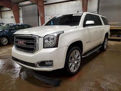 Salvage cars for sale at Lansing, MI auction: 2015 GMC Yukon XL K1500 SLT