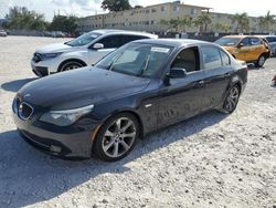 Salvage cars for sale at Opa Locka, FL auction: 2008 BMW 535 I