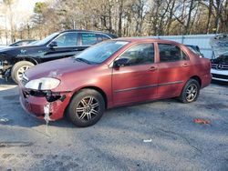 Salvage cars for sale from Copart Austell, GA: 2007 Toyota Corolla CE