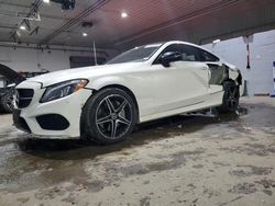 Salvage cars for sale at Candia, NH auction: 2018 Mercedes-Benz C 300 4matic