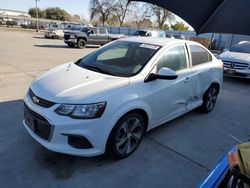 Carros salvage a la venta en subasta: 2017 Chevrolet Sonic Premier