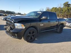 Salvage cars for sale at Dunn, NC auction: 2017 Dodge RAM 1500 ST