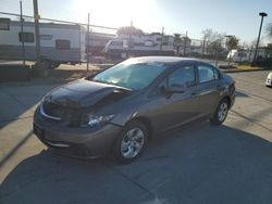 Honda salvage cars for sale: 2015 Honda Civic LX