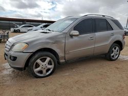 Salvage cars for sale from Copart Andrews, TX: 2006 Mercedes-Benz ML 350