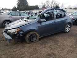 Salvage cars for sale from Copart Finksburg, MD: 2017 Toyota Corolla L