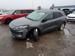 Salvage cars for sale at Woodhaven, MI auction: 2022 Ford Escape SE