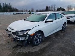 Salvage cars for sale at Bowmanville, ON auction: 2021 Honda Civic LX