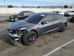 Salvage cars for sale at Van Nuys, CA auction: 2023 Tesla Model 3